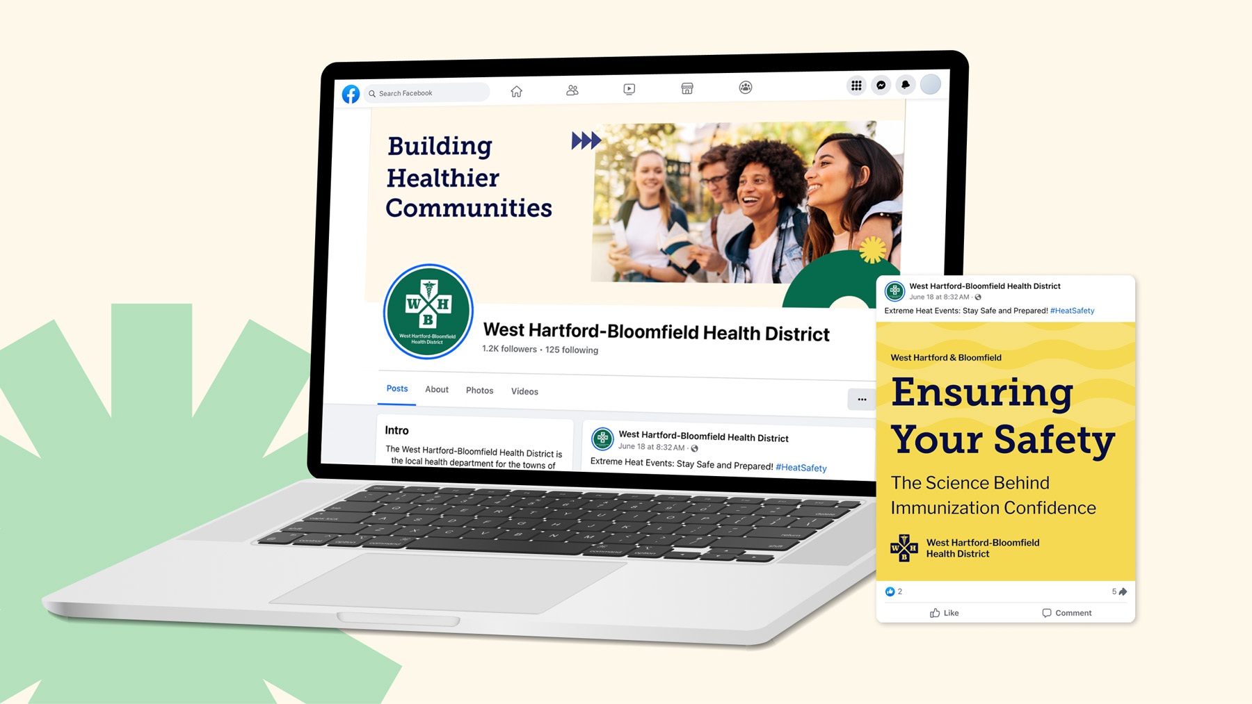 Hartford-Bloomfield Health District social media design