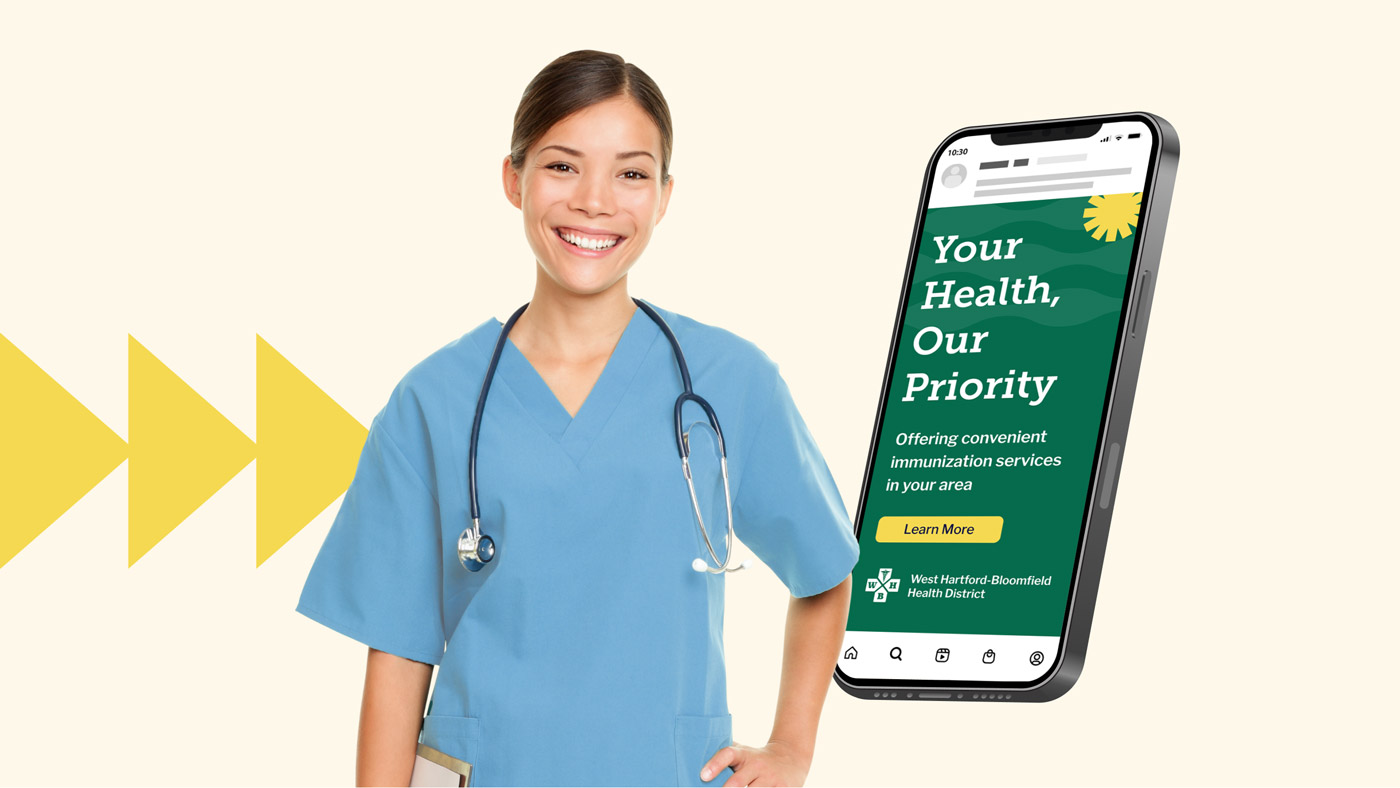 Hartford-Bloomfield Health District mobile design feature